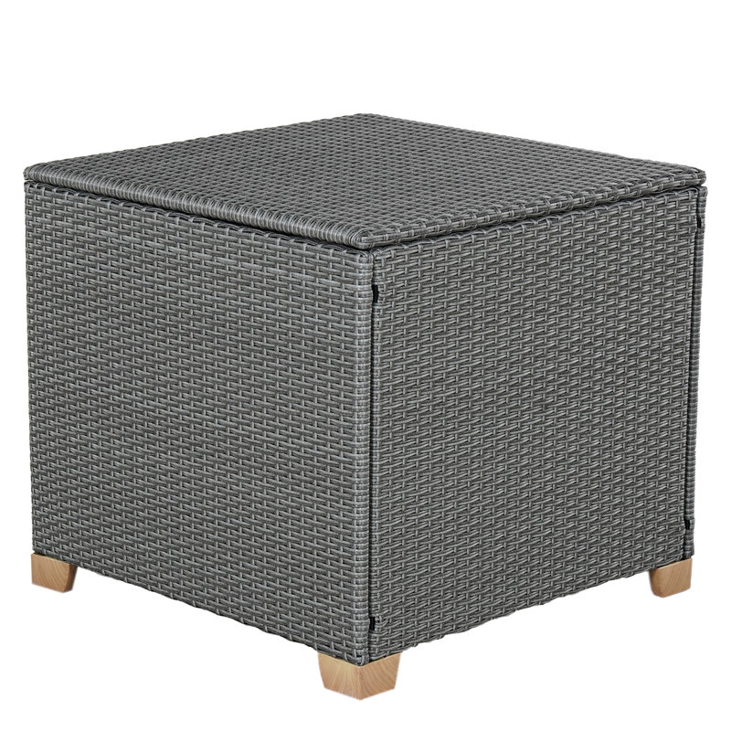Grand Patio Wicker Side Table With Storage & Reviews Wayfair